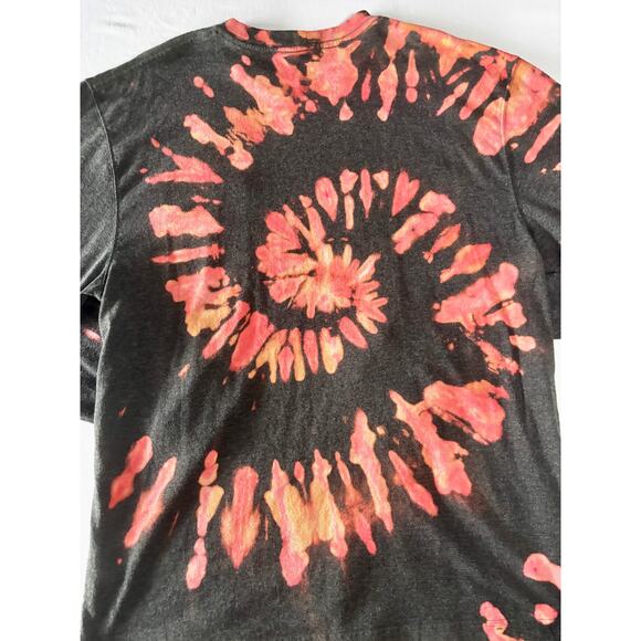 Reworked Carhartt Spiral Reverse Dyed Long Sleeve T-Shirt Black Pink Large K126 - Picture 10 of 15